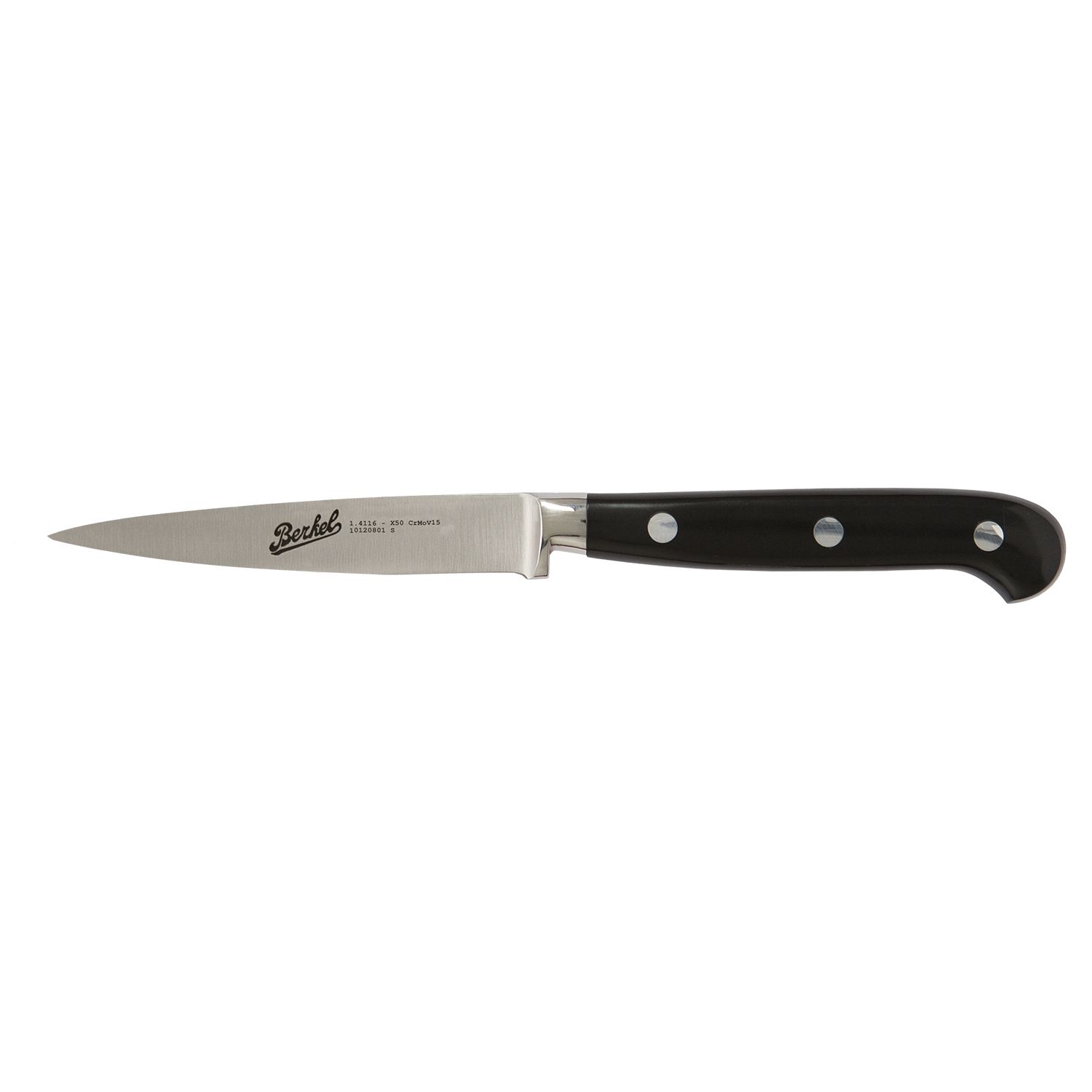 Paring knife cm.7,5 Stainless Steel Berkel Adhoc Handle Glossy Black Resin